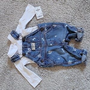 OshKosh Jean Overalls with Long Sleeve